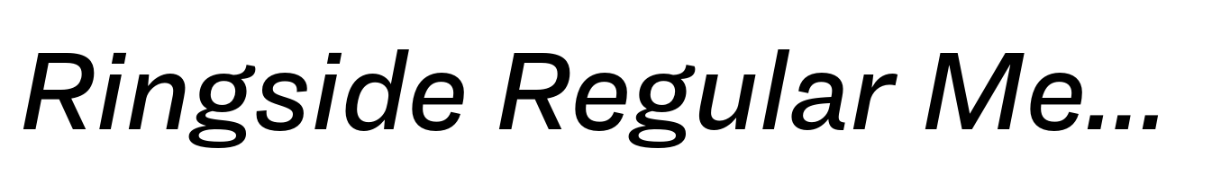 Ringside Regular Medium Italic